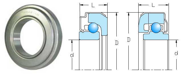 1.772 Inside Diameter Big Bearing TK45-4 Tractor Clutch Release Bearing 0.615 Width Metal 2.88 Outside Diameter 