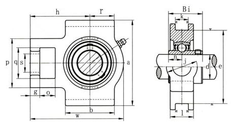 RB204 bearing, Insert Bearing Units 20x47x31 for catalog, 0.22 KG
