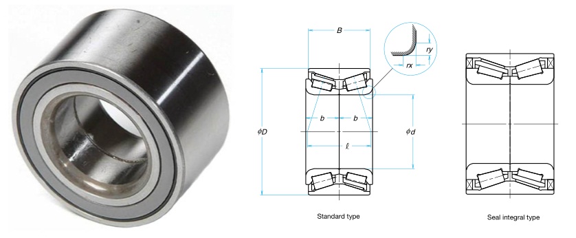 FC42177S02 bearing, Wheel hub bearings 46x78x57 for Lesotho, - en