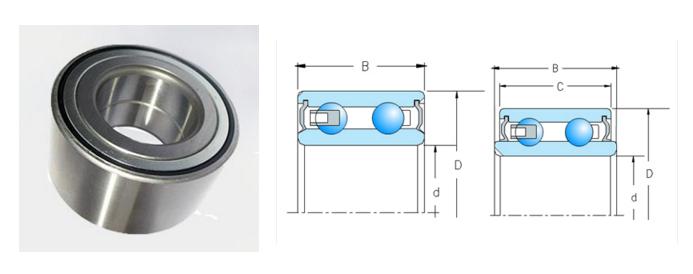 DAC 28610042 bearing, Wheel hub bearings 28x61x42 importer, DAC28610042,  0.51 KG 