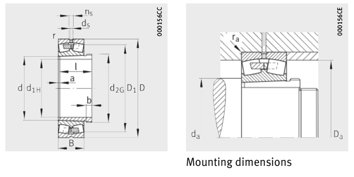 23188-K-MB+AHX3188G drawing and Load chart