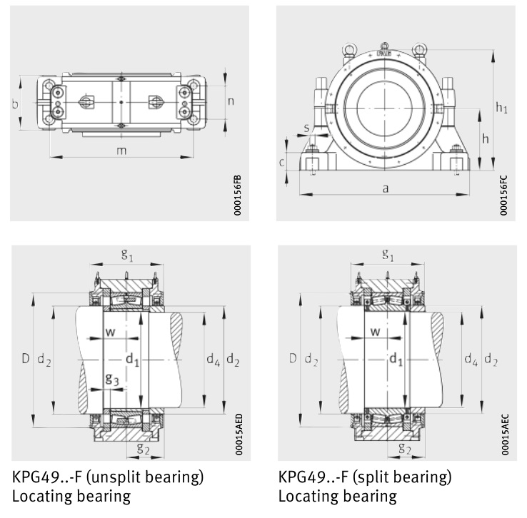 KPG49/710-L-S Bearing drawing KPG49/710-L-S Bearing drawing