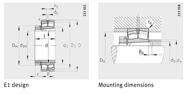 22328-E1-XL-K-T41A + H2328 drawing and Load chart