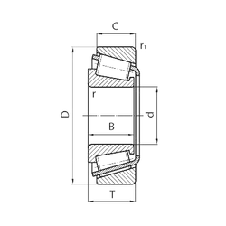 572657A bearing, Tapered Roller Bearings 41x68x19, - en 