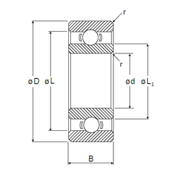 R188 sales bearing dimensions