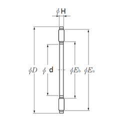 China AXK140180 Needle Roller Thrust Bearings ,Axial Needle Roller And