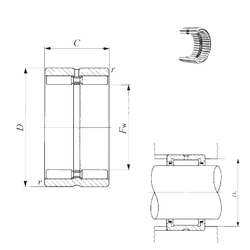 GTR 203320 bearing, Needle Roller Bearing 20x33x20, 0.069 KG - en