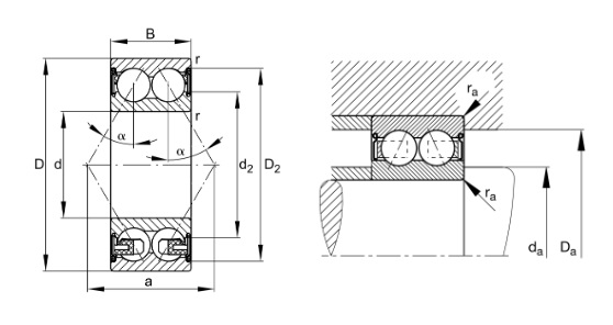 3304-B-2Z-TVH drawing and Load chart
